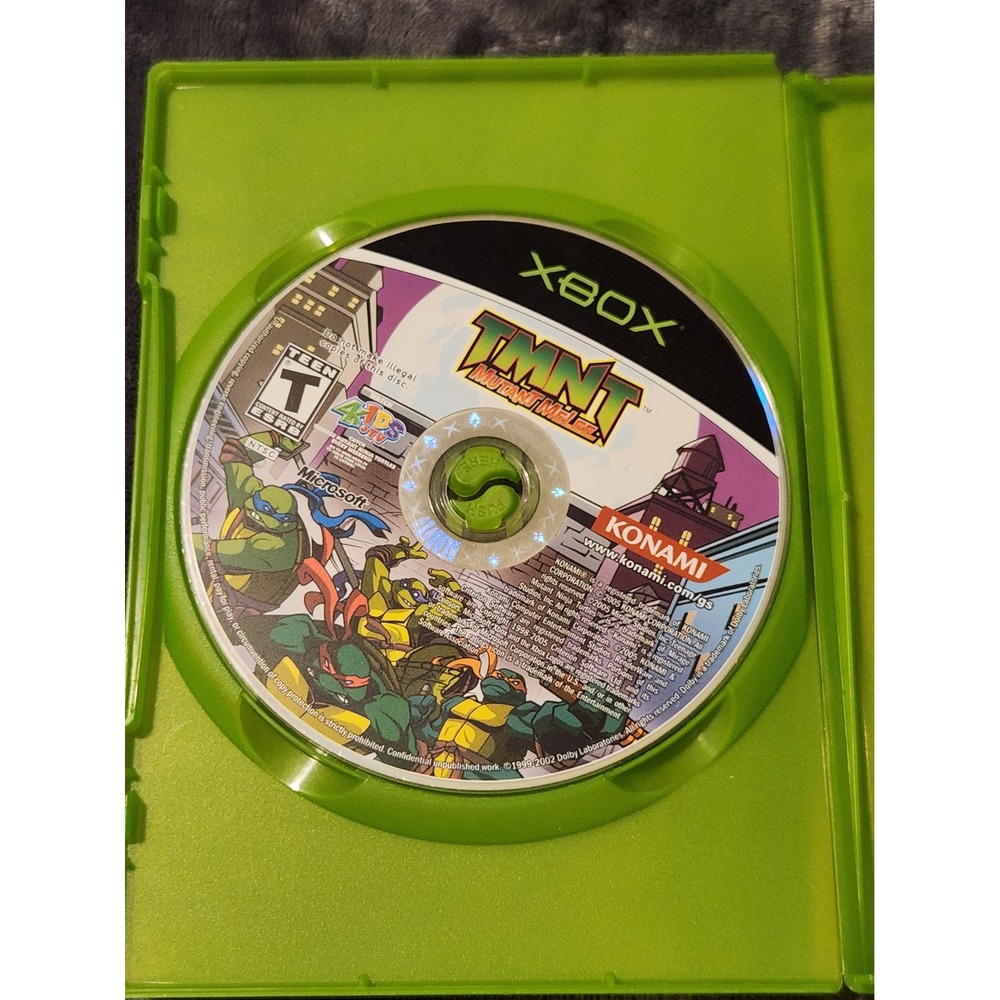 TMNT Mutant Melee Microsoft Xbox Game Disc Only UNTESTED